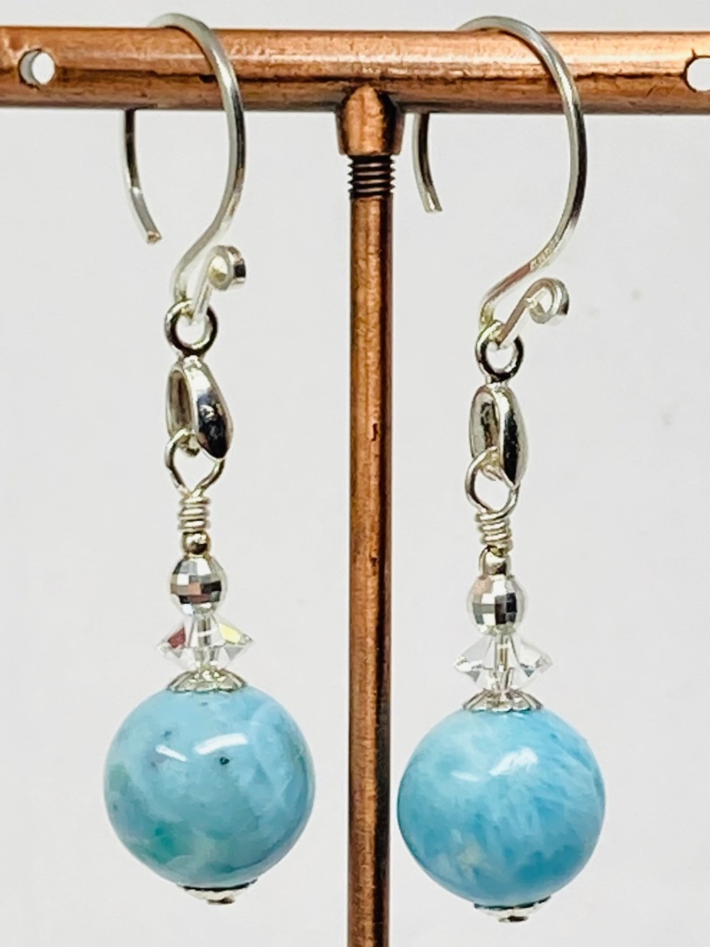 Larimar Gemstone Earrings